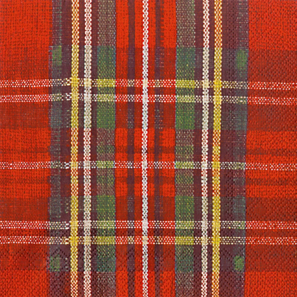 Boston International Classic Check Cocktail Napkin