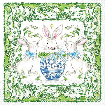 Boston International Easter Bunnies Cocktail Napkin