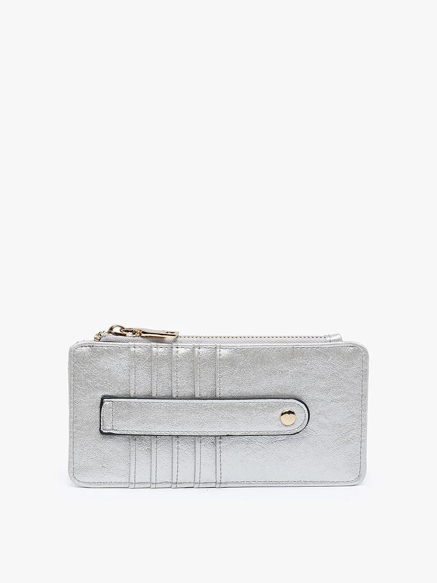 Jen & Co. Saige Vegan Wallet - Pearl