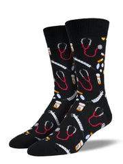 Socksmith Men's Meds Socks - Black