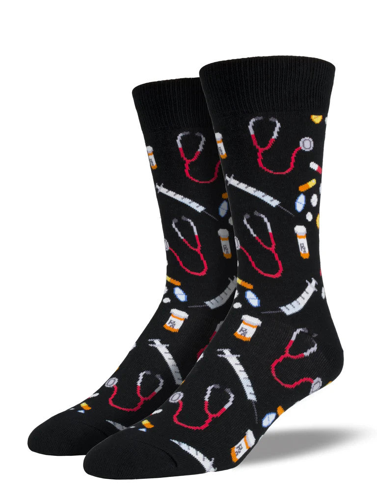 Socksmith Men's Meds Socks - Black