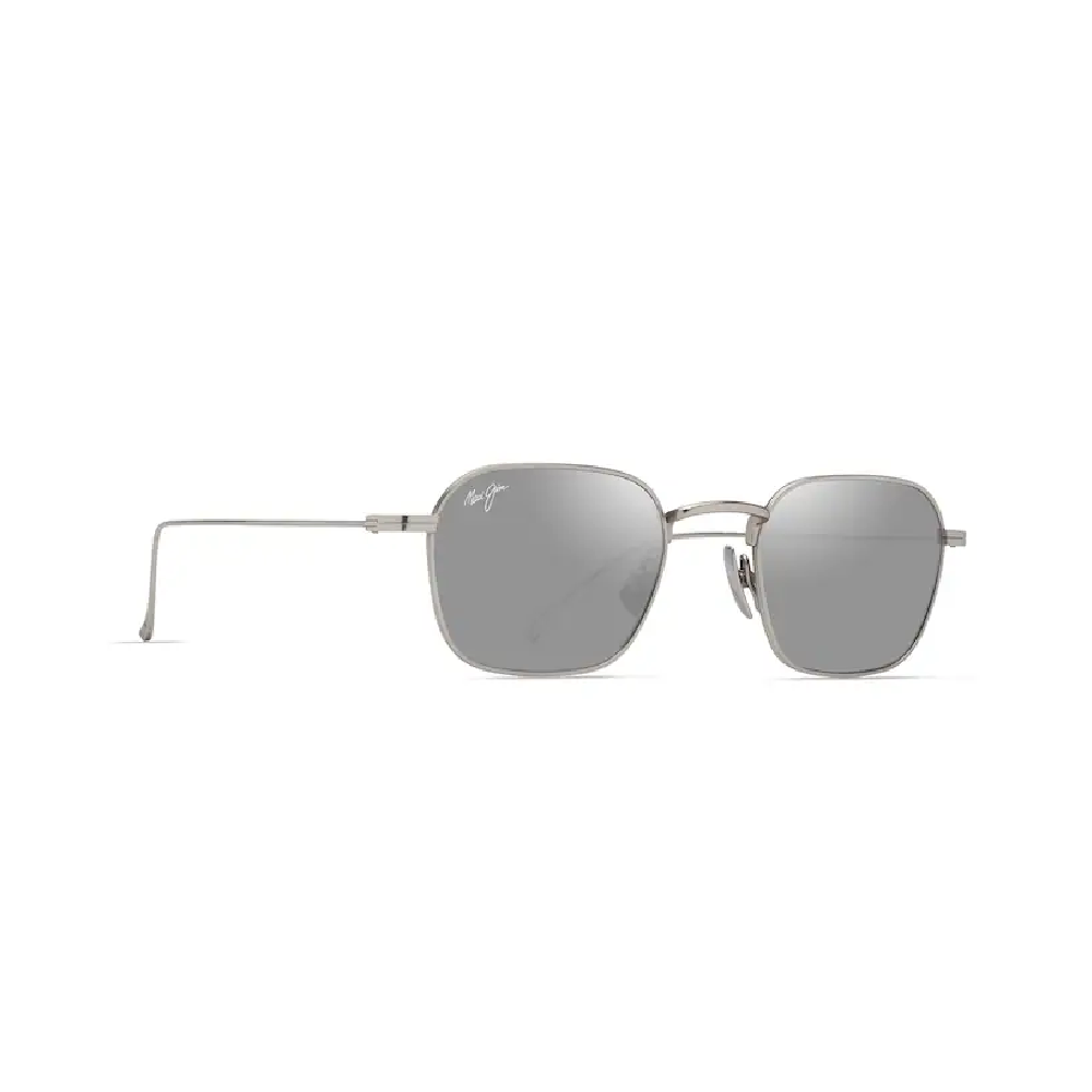 Maui Jim Mekala Polarized Sunglasses – Matte Silver Frame