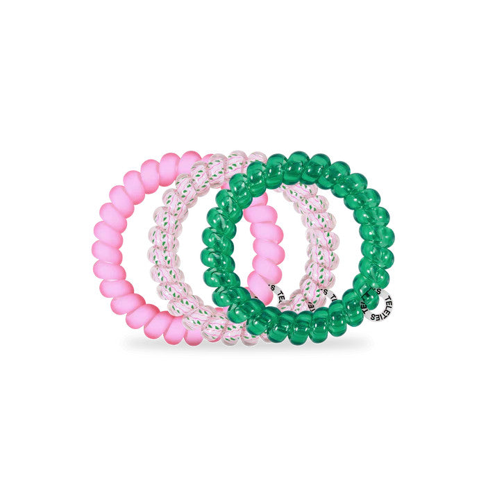 Teleties Merry Pinkmas Large Hair Ties