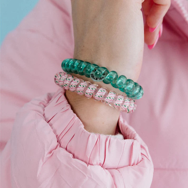 Teleties Merry Pinkmas Large Hair Ties