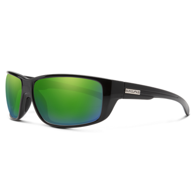 Suncloud Milestone Polarized Sunglasses - Black/Green Mirror