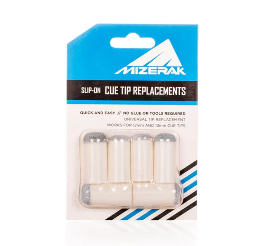 Mizerak Slip-On Replacement Cue Tips – 6-Pack