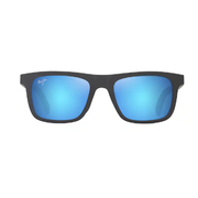 Maui Jim Moaka Polarized Sunglasses – Matte Solid Grey Frame/Blue Hawaii Mirror