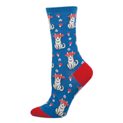 Socksmith Women's Mushroom Cat Crew Socks