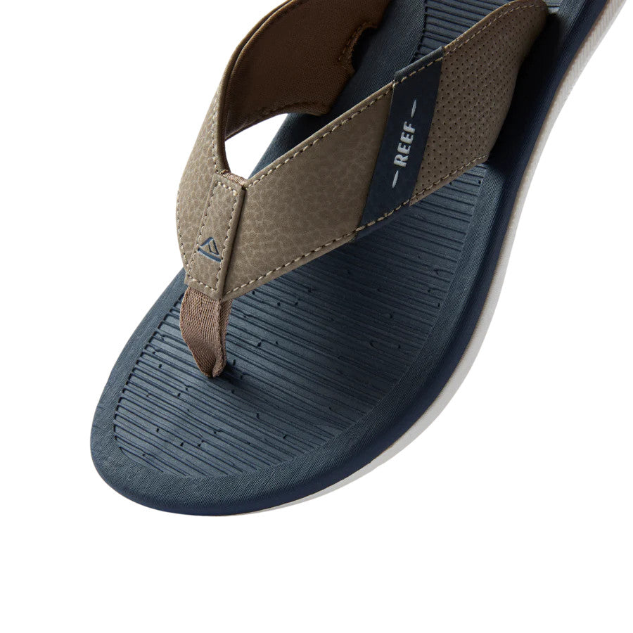Reef Kids Santa Ana Navy/Khaki Flip-Flops for Youth