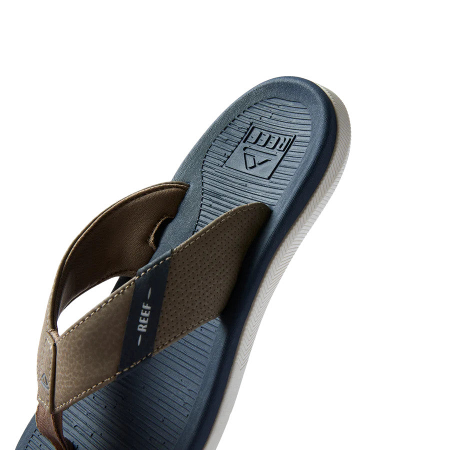 Reef Kids Santa Ana Navy/Khaki Flip-Flops for Youth