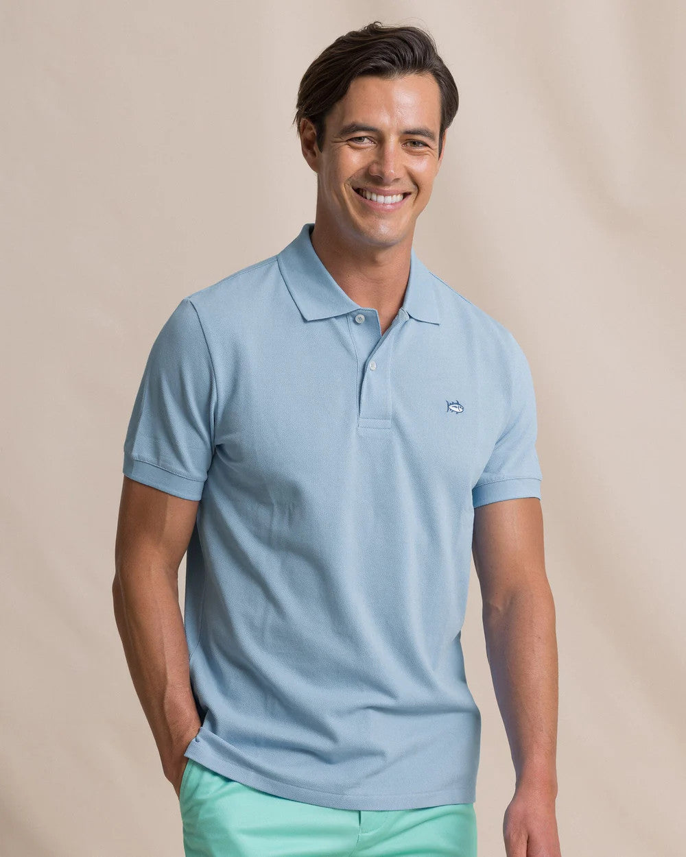 Southern Tide Men's Skipjack Polo Shirt - Tide Blue