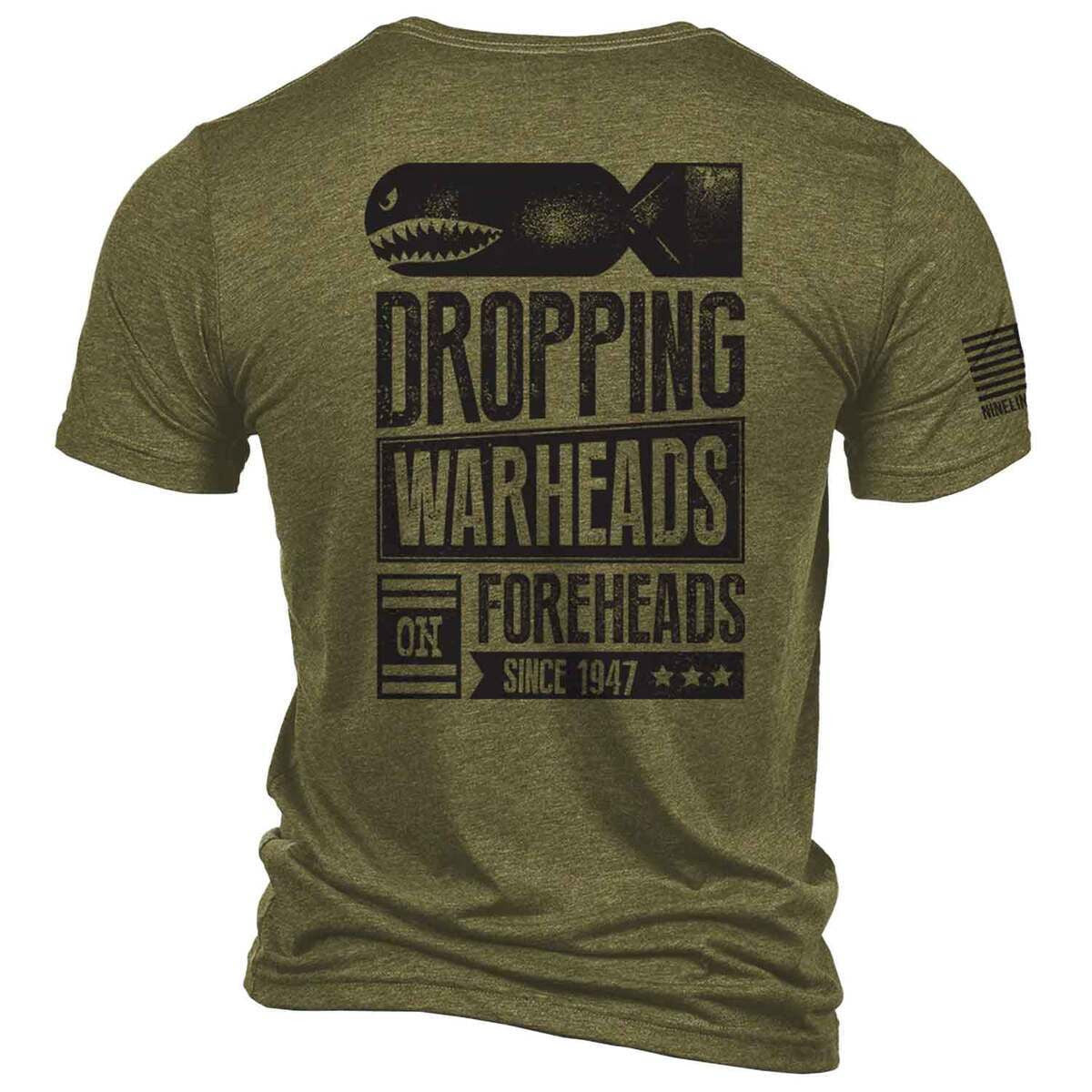 Nine Line Men's Warheads On Foreheads Tee - Olive