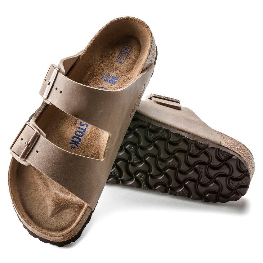 Birkenstock Arizona  Soft Footbed Oiled Leather Tobacco Brown