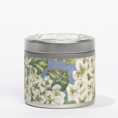 Greenleaf Hydrangea Tin Candle