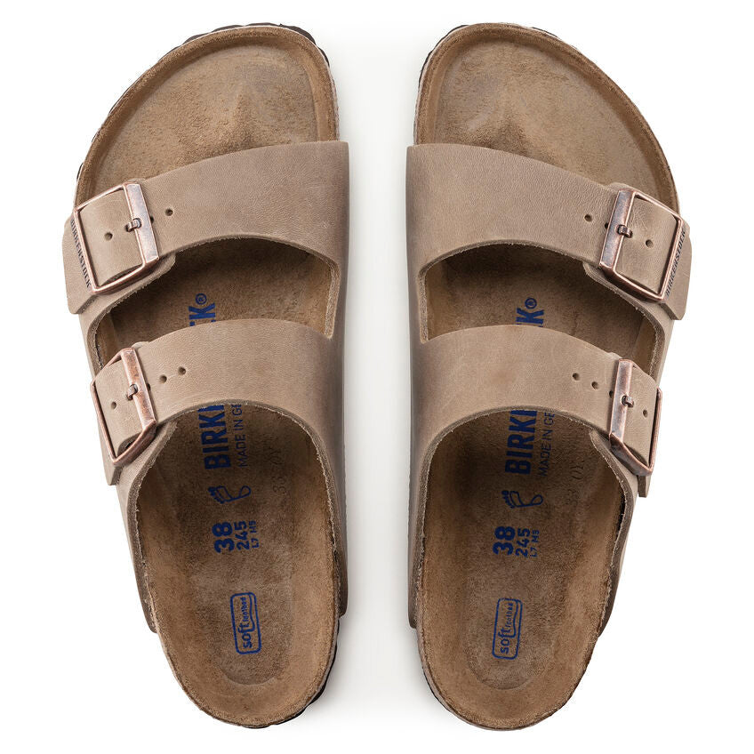 Birkenstock Arizona  Soft Footbed Oiled Leather Tobacco Brown