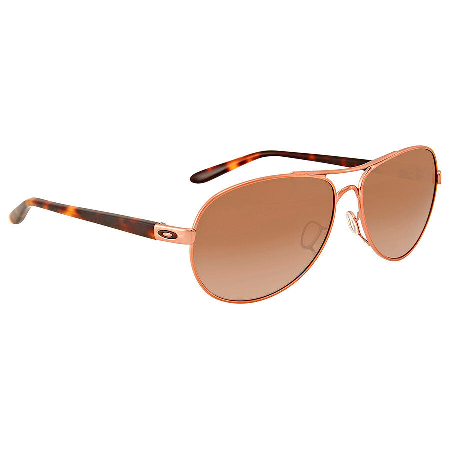 Oakley Feedback Aviator Sunglasses – Satin Rose Gold/Prizm Rose Gold