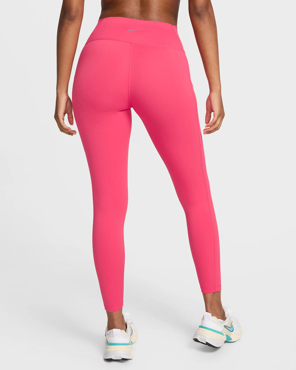Nike One Women's High Waisted 7/8 Leggings with Pockets - Aster Pink/Black