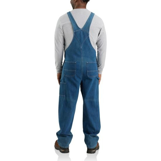 Carhartt Men's Loose Fit Denim Bib Overalls - Darkstone