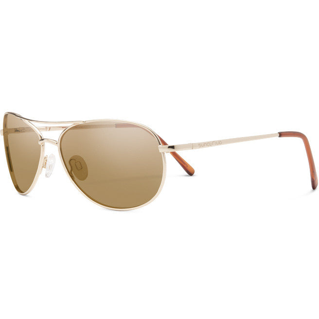 Suncloud Patrol Sunglasses - Gold with Polarized Brown
