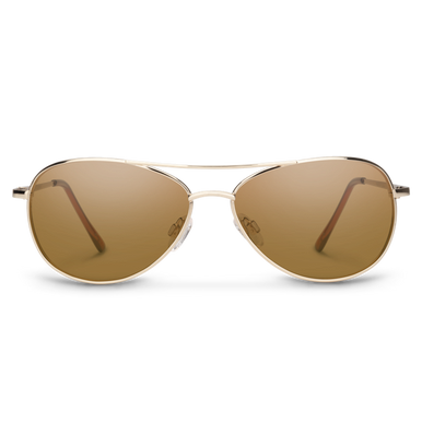 Suncloud Patrol Sunglasses - Gold with Polarized Brown