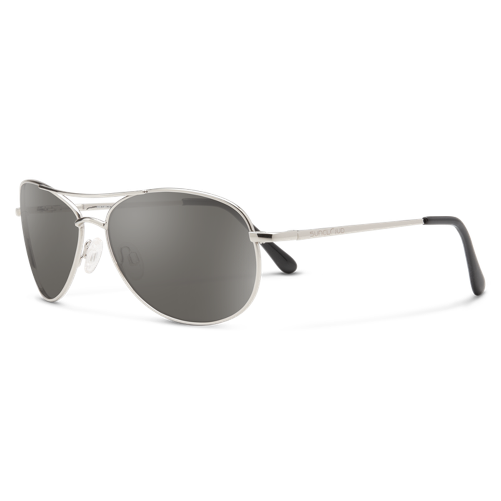 Suncloud Patrol Polarized Sunglasses - Silver/Polar Grey