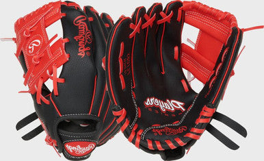 Rawlings Players Series 10" Youth Baseball Glove – Black - Left Hand Throw