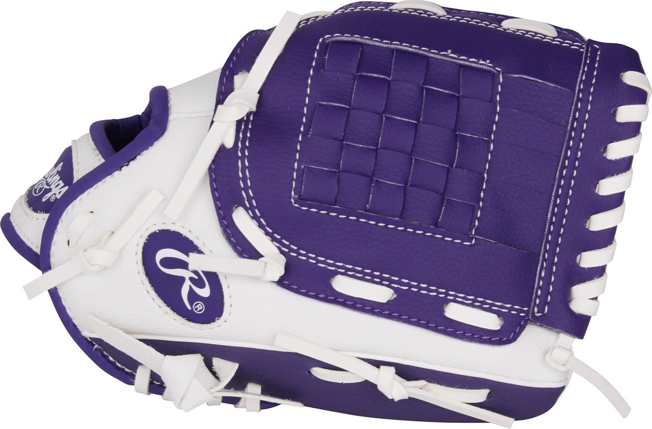 Rawlings Players Series 10" Youth Baseball Glove – Purple - Right Hand Throw