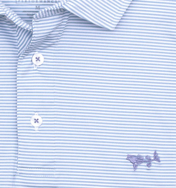 Coastal Cotton Youth Boys Striped Polo - Regatta