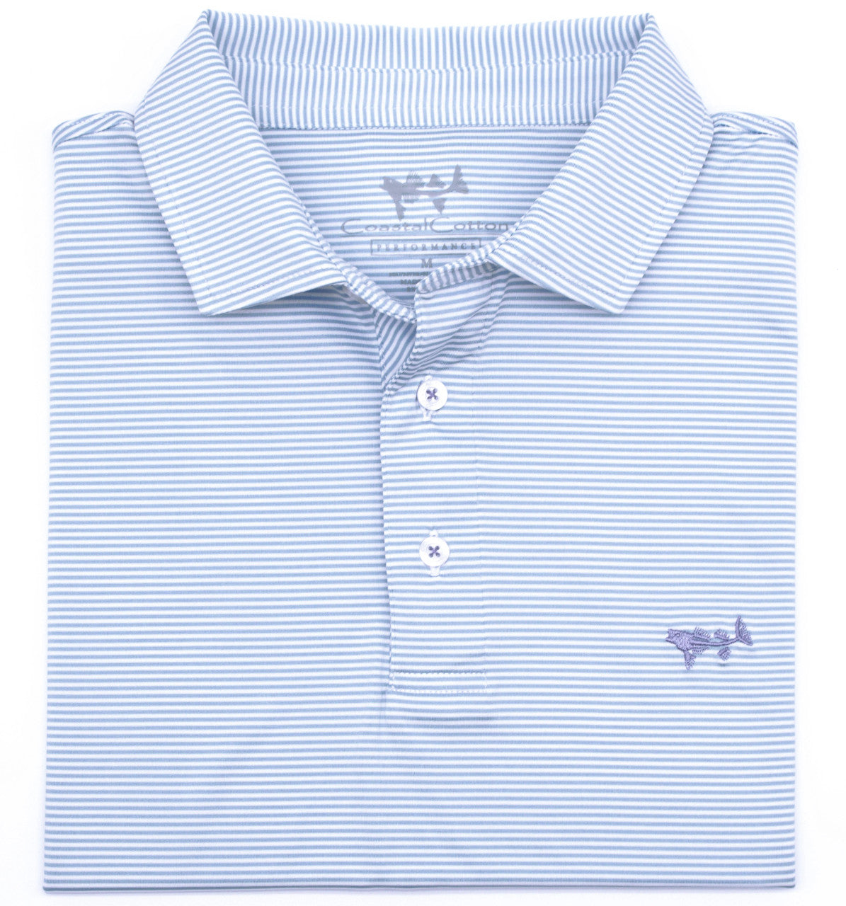 Coastal Cotton Youth Boys Striped Polo - Regatta