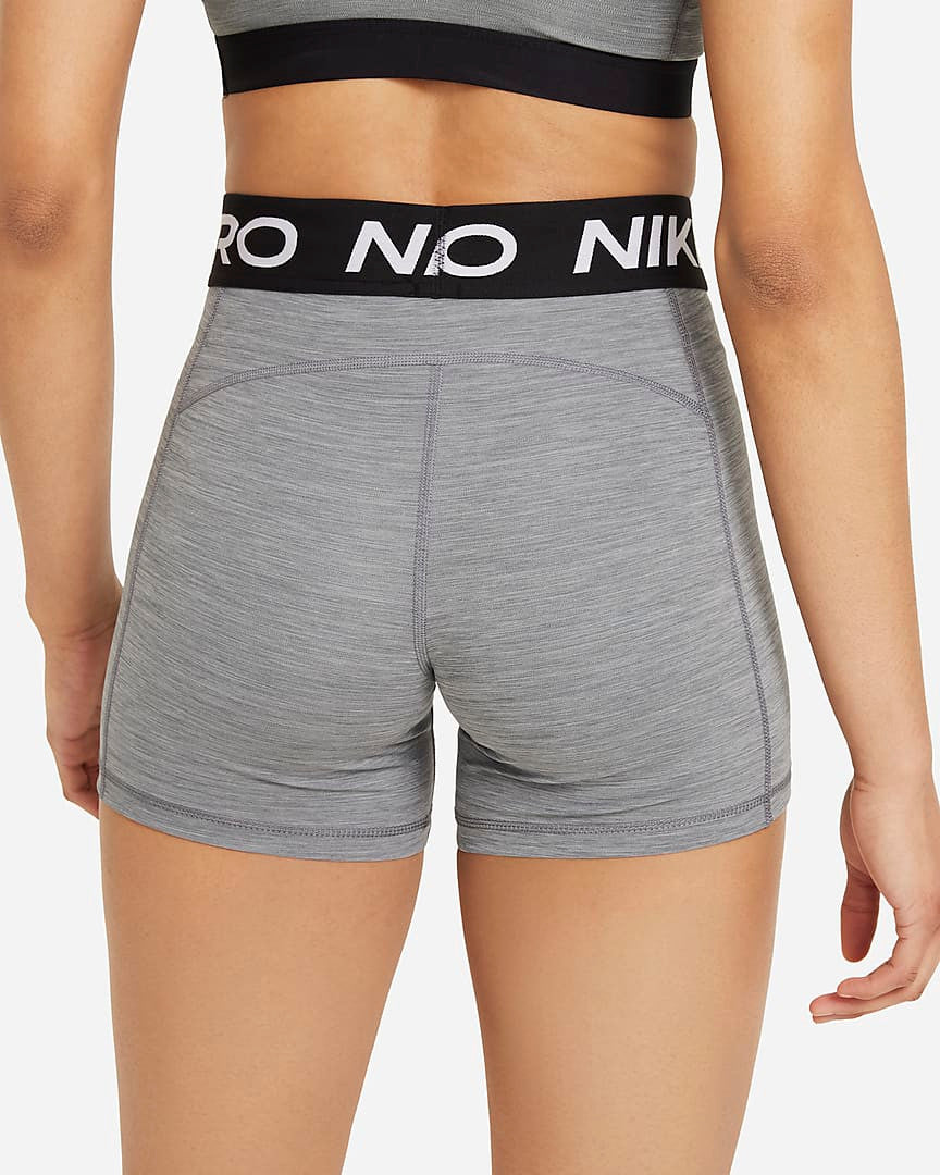 Nike Women's 5" Pro 365 Shorts- Smoke Grey/ Heather/ Black