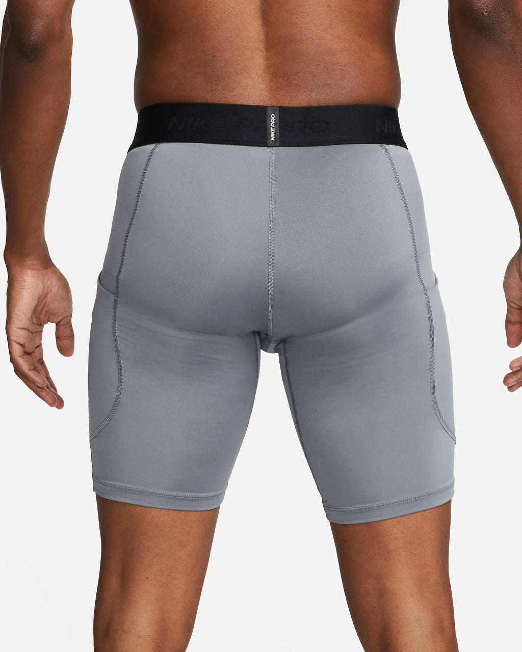 Nike Pro Men's Dri-FIT Fitness Long Shorts - Smoke Grey/Black