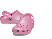 Crocs Toddler Classic Glitter Clog - Pink Tweed Glitter