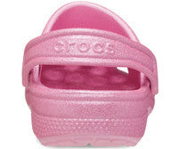 Crocs Kids' Classic Glitter Clog - Pink Tweed Glitter