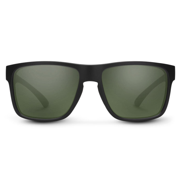 Suncloud Rambler Polarized Sunglasses - Matte Black / Polarized Gray Green Lens