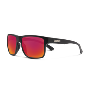 Suncloud Rambler Men's Polarized Sunglasses - Black/Polarized Red