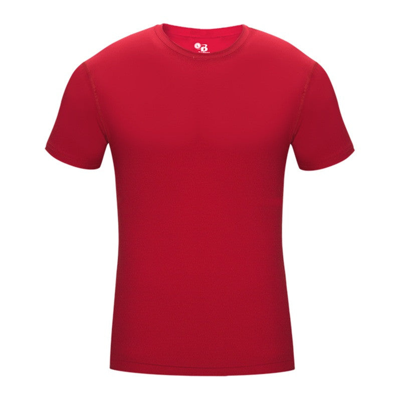 Badger Pro-Compression Crew Neck Shirt - Red