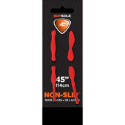 Implus Non‑Slip Wavy Shoelaces - Red