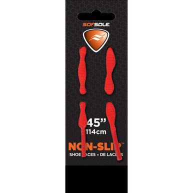 Implus Non‑Slip Wavy Shoelaces - Red