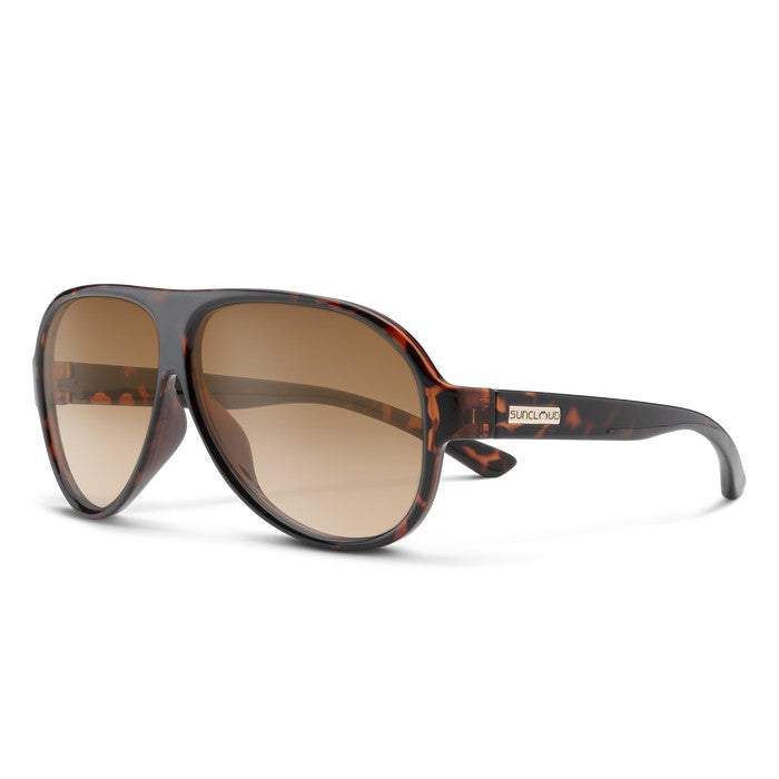 Suncloud A-Team Polarized Sunglasses - Burnised Brown/Polarized Brown Lens