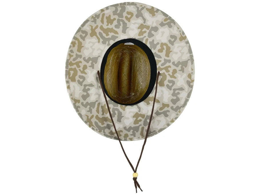 Aftco Boatbar Straw Hat - Sand Grouper Camo