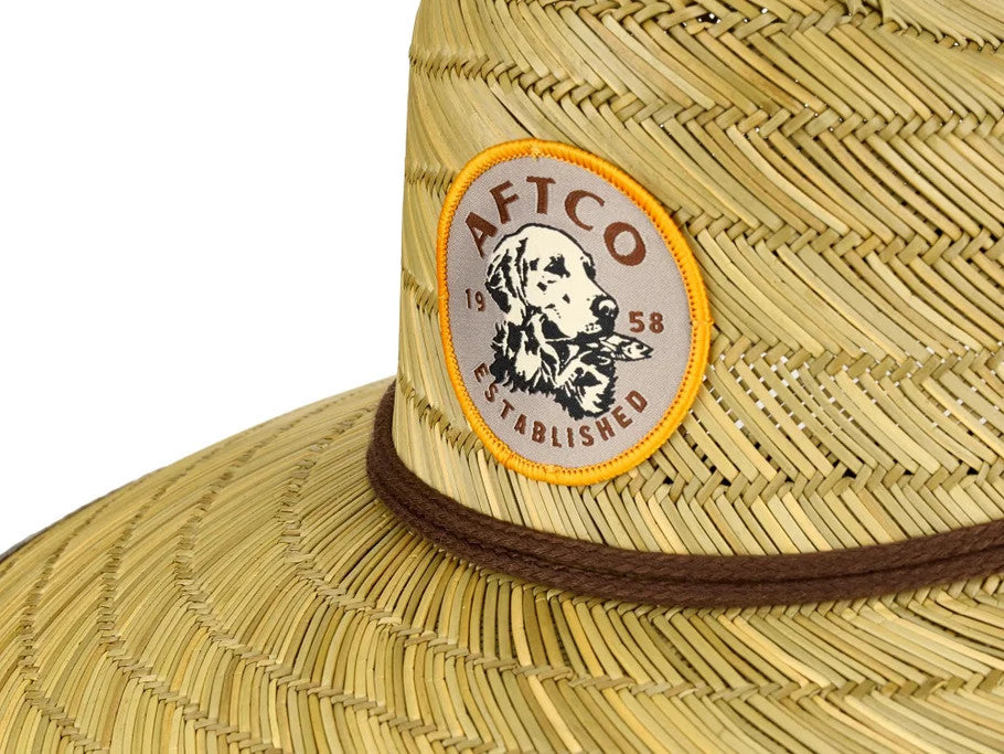 Aftco Boatbar Straw Hat - Sand Grouper Camo