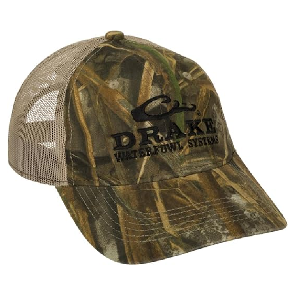 Drake Mesh-Back Camo Cap - Realtree Max-7