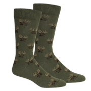 Brown Dog Buck Cotton Crew Socks - Sage