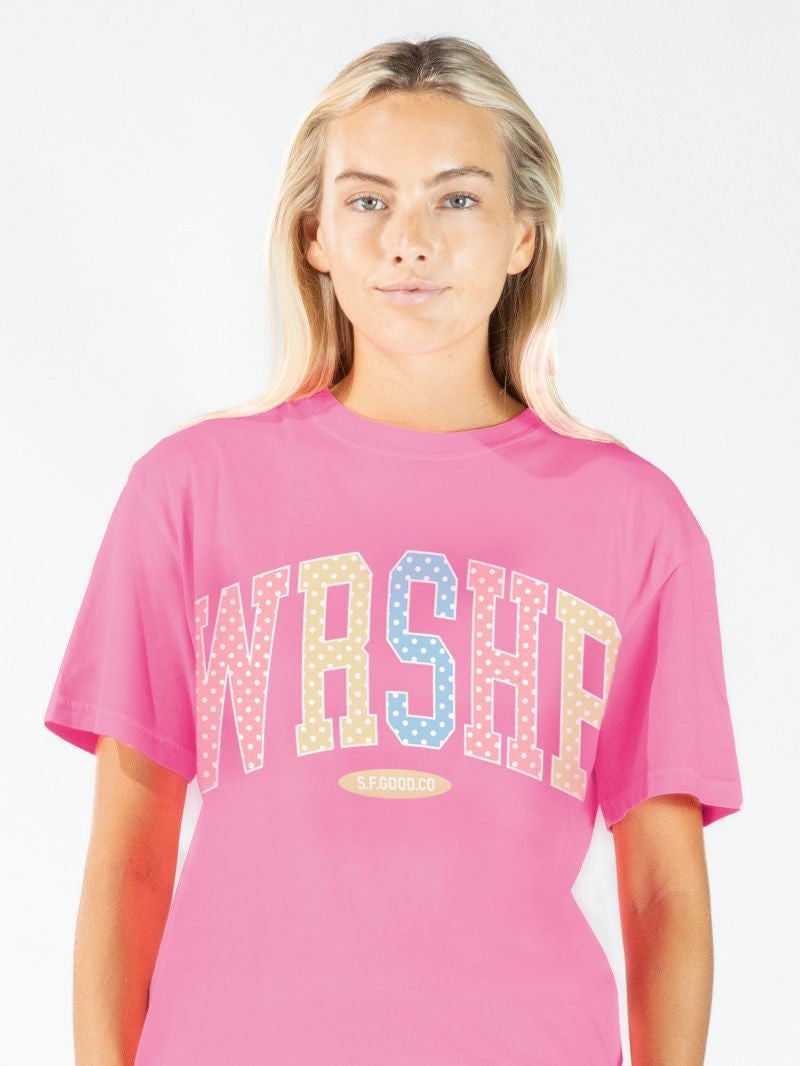 Simply Southern Women's Worship Tee - Blushberry