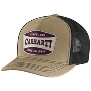 Carhartt Men's Canvas Mesh Back Patch Cap - Dark Khaki