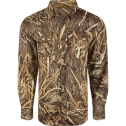 Drake EST Wingshooter’s Trey Long Sleeve Shirt - Shadow Grass Habit