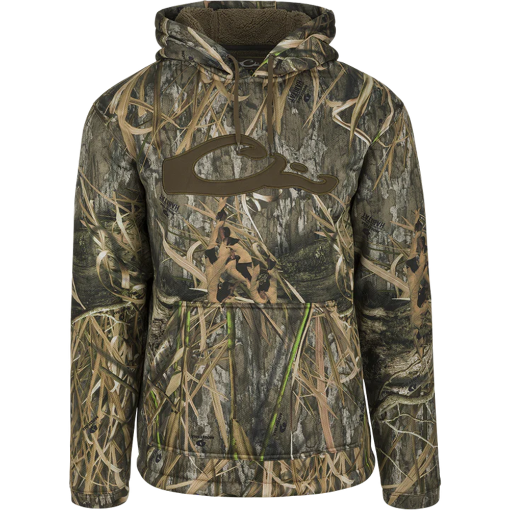 Drake LST Silencer Fleece-Lined Hoodie - Shadow Grass Habit