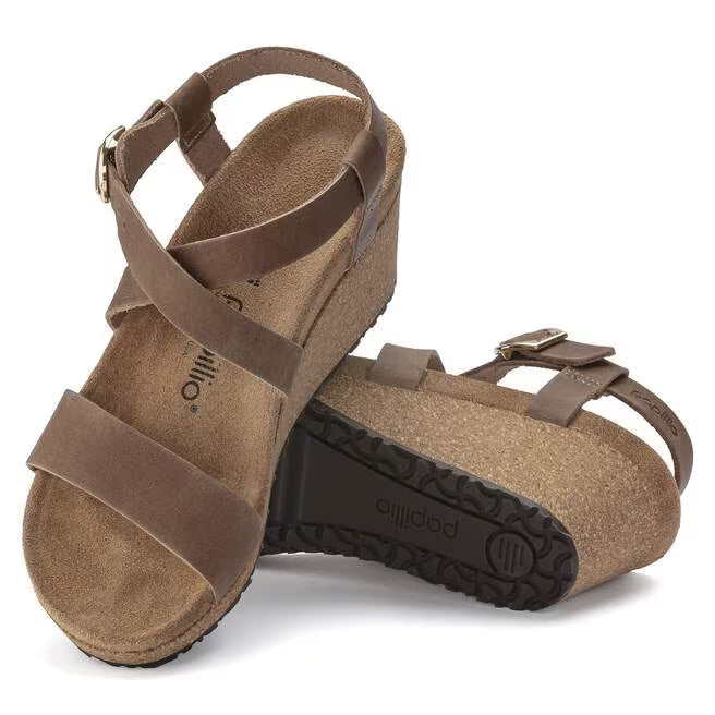 Birkenstock Women's Sibyl Wedge - Cognac Oiled Leather