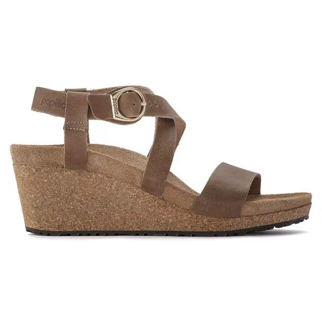 Birkenstock Women's Sibyl Wedge - Cognac Oiled Leather