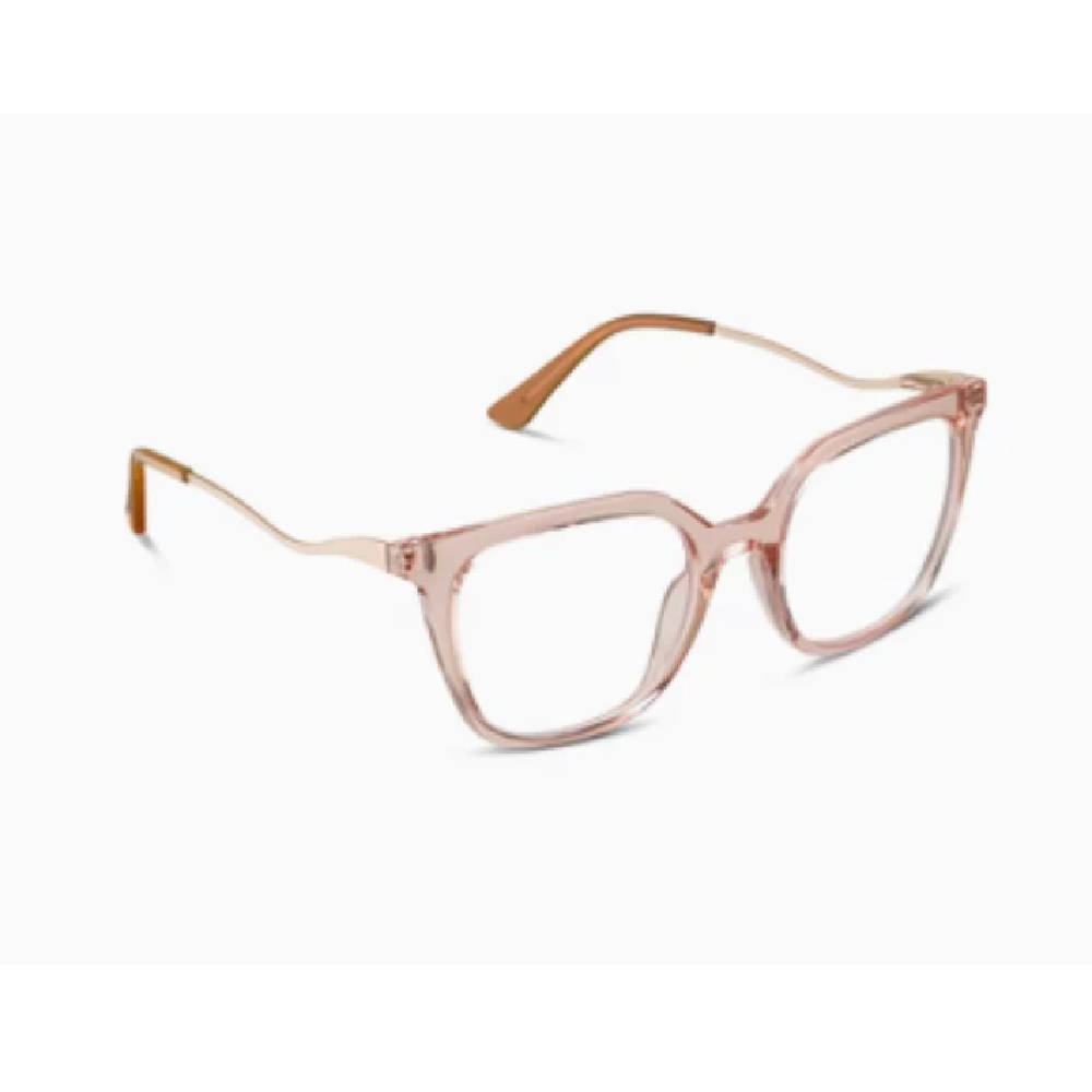Peepers Josephine OverSized Square Blue-Light Reading Glasses – Blush